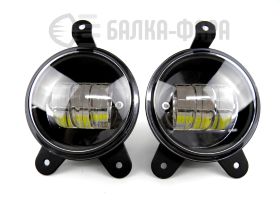 Фары светодиодные штатные птф Приора 2шт белый+желтый