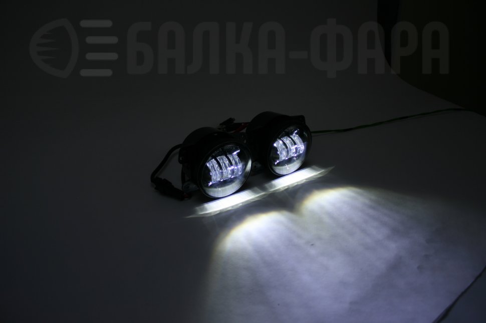 Комплект противотуманных фар, 36 Ватт, черные